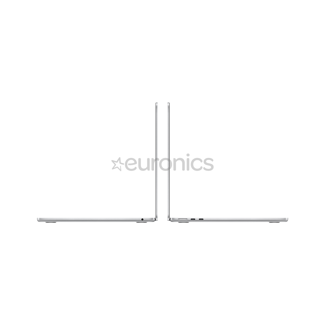 Apple MacBook Air 13'' (2024), M3 8C/8C, 8 GB, 256 GB, SWE, sudraba - Portatīvais dators