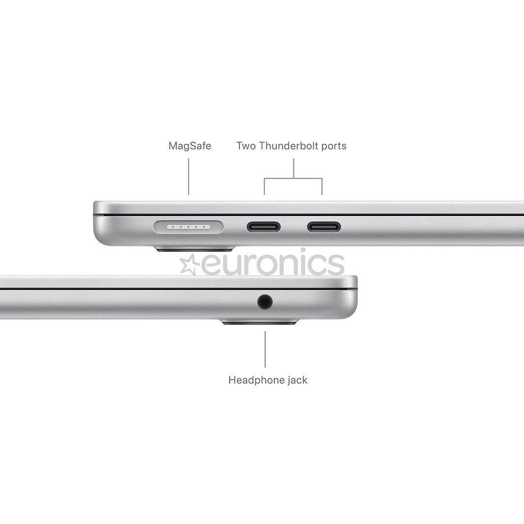 Apple MacBook Air 13'' (2024), M3 8C/8C, 8 GB, 256 GB, SWE, silver - Notebook