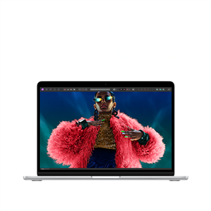 Apple MacBook Air 13'' (2024), M3 8C/8C, 8 GB, 256 GB, ENG, sudraba - Portatīvais dators