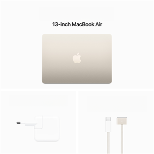 Apple MacBook Air 13'' (2024), M3 8C/8C, 8 GB, 256 GB, SWE, zelta - Portatīvais dators