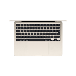 Apple MacBook Air 13'' (2024), M3 8C/8C, 8 GB, 256 GB, ENG, zelta - Portatīvais dators