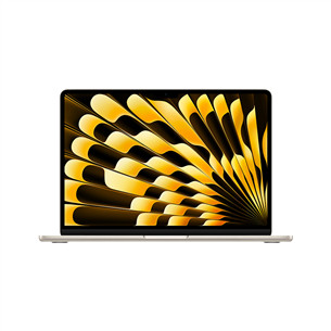 Apple MacBook Air 13'' (2024), M3 8C/10C, 8 GB, 512 GB, ENG, zelta - Portatīvais dators