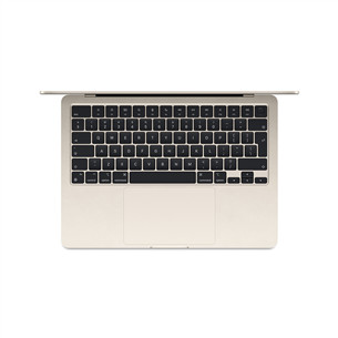 Apple MacBook Air 13'' (2024), M3 8C/10C, 8 GB, 512 GB, ENG, zelta - Portatīvais dators