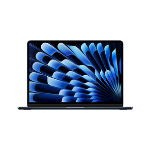 Apple MacBook Air 13'' (2024), M3 8C/8C, 8 GB, 256 GB, ENG, melna - Portatīvais dators