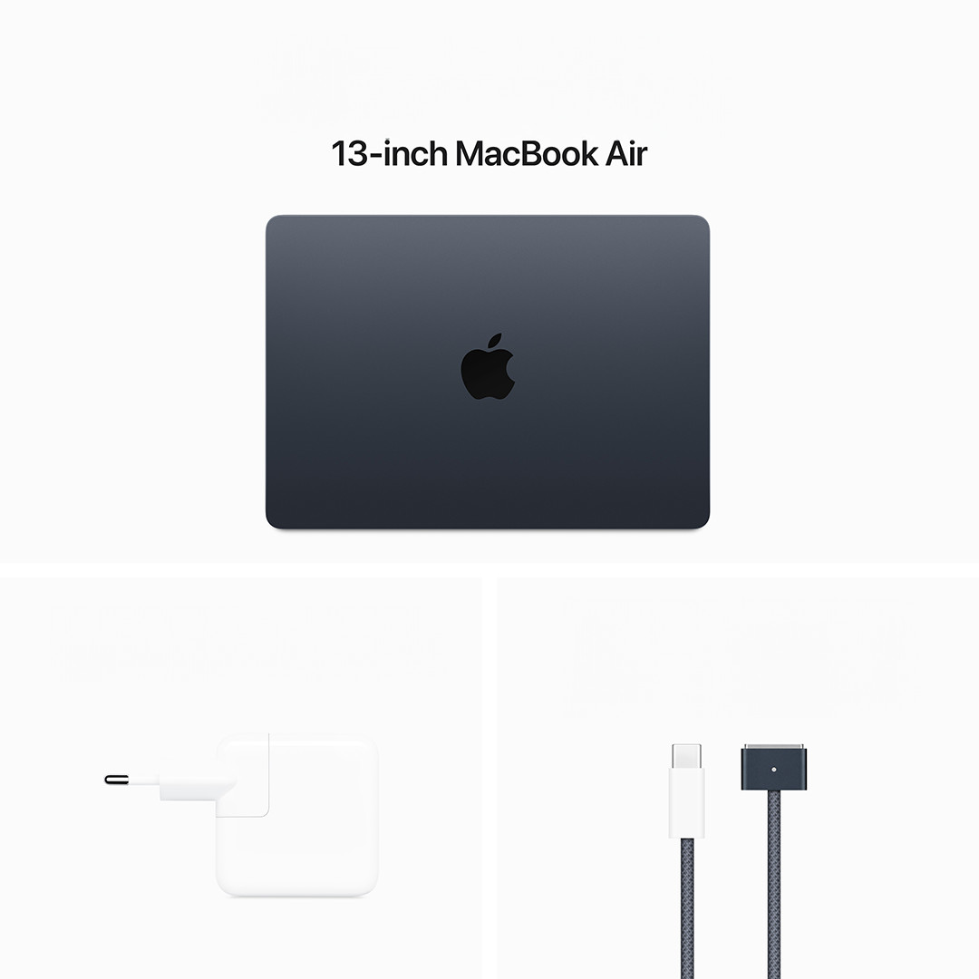 Apple MacBook Air 13'' (2024), M3 8C/10C, 8 GB, 512 GB, ENG, melna - Portatīvais dators