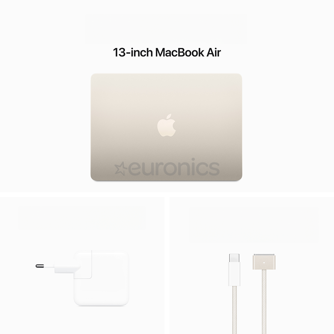 Apple MacBook Air 13'' (2024), M3 8C/10C, 16 GB, 512 GB, SWE, zelta - Portatīvais dators