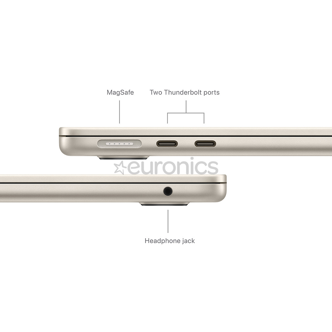 Apple MacBook Air 13'' (2024), M3 8C/10C, 16 GB, 512 GB, ENG, starlight - Notebook