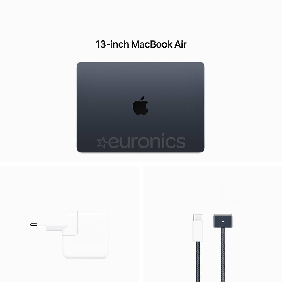Apple MacBook Air 13'' (2024), M3 8C/10C, 16 GB, 512 GB, SWE, midnight - Notebook