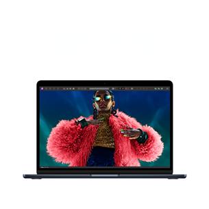 Apple MacBook Air 13'' (2024), M3 8C/10C, 16 GB, 512 GB, ENG, melna - Portatīvais dators