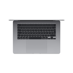 Apple MacBook Air 15'' (2024), M3 8C/10C, 8 GB, 256 GB, SWE, pelēka - Portatīvais dators