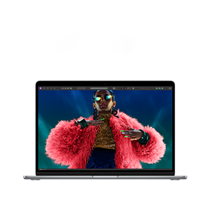 Apple MacBook Air 15'' (2024), M3 8C/10C, 8 GB, 256 GB, SWE, pelēka - Portatīvais dators