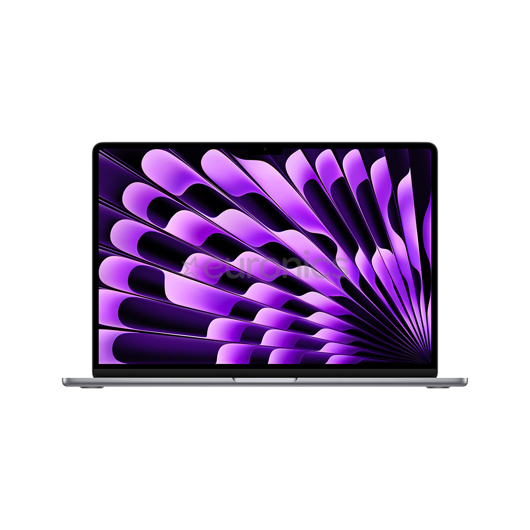 Apple MacBook Air 15'' (2024), M3 8C/10C, 8 GB, 256 GB, RUS, pelēka - Portatīvais dators