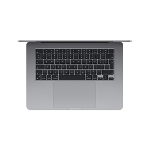 Apple MacBook Air 15'' (2024), M3 8C/10C, 8 GB, 512 GB, ENG, pelēka - Portatīvais dators