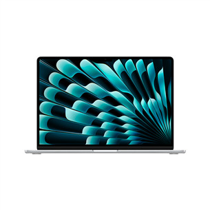 Apple MacBook Air 15'' (2024), M3 8C/10C, 8 GB, 256 GB, SWE, sudraba - Portatīvais dators