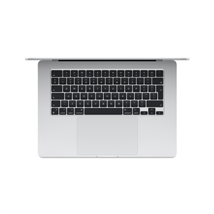 Apple MacBook Air 15'' (2024), M3 8C/10C, 8 GB, 256 GB, SWE, sudraba - Portatīvais dators