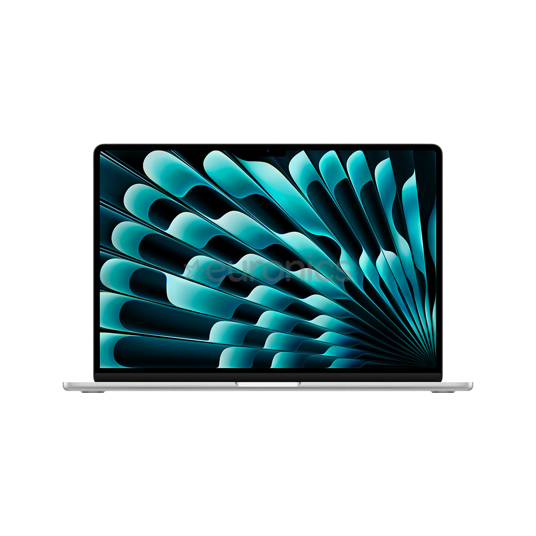 Apple MacBook Air 15'' (2024), M3 8C/10C, 8 GB, 512 GB, SWE, sudraba - Portatīvais dators