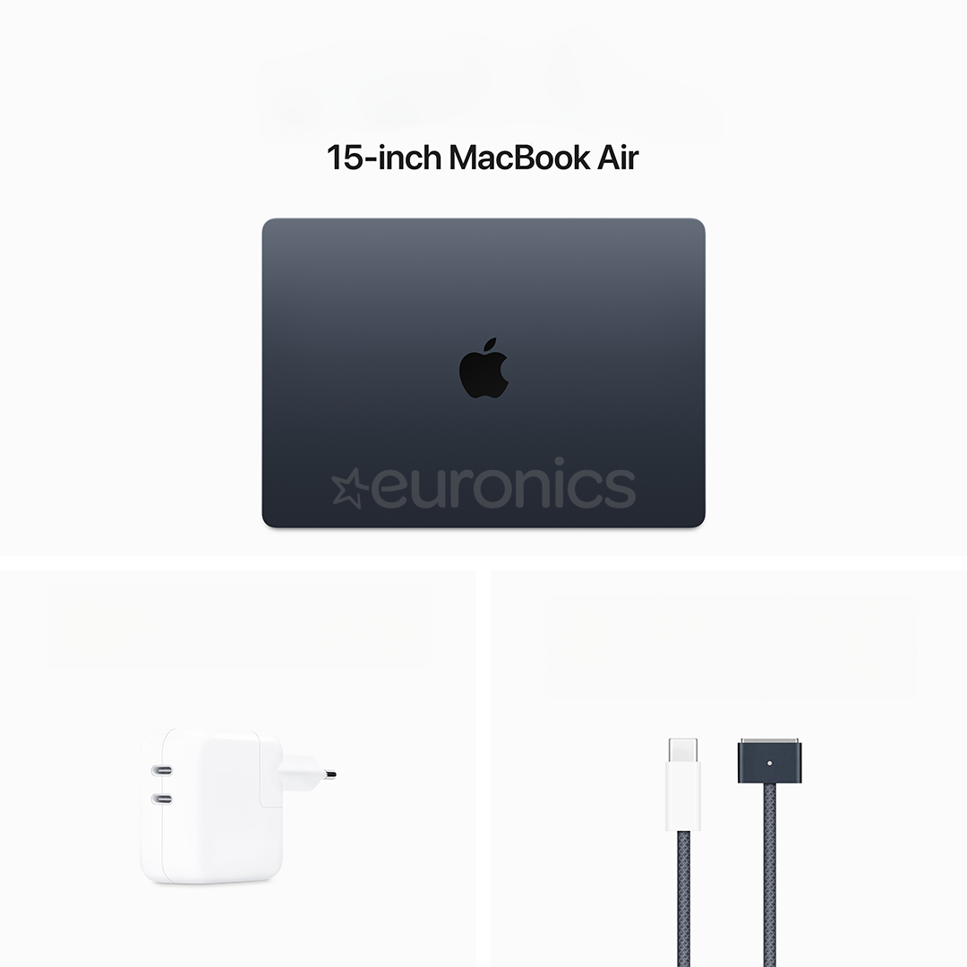 Apple MacBook Air 15'' (2024), M3 8C/10C, 8 GB, 512 GB, RUS, midnight - Notebook