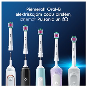 Braun Oral-B Pro 3D White, 2 gab., balta - Uzgaļi elektriskajai zobu birstei