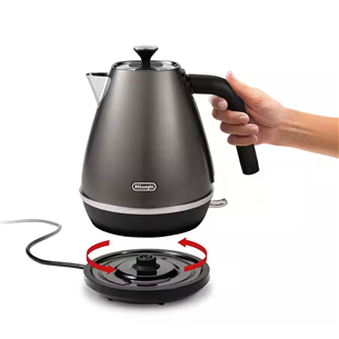 Delonghi Distinta, 1,7 L, Titanium - Kettle