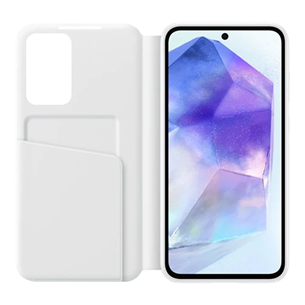Samsung Smart View Wallet Case, Galaxy A55, белый - Чехол