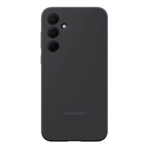 Samsung Silicone Case, Galaxy A35, melna - Apvalks viedtālrunim EF-PA356TBEGWW