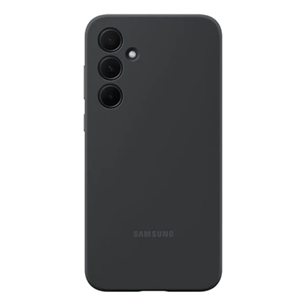 Samsung Silicone Case, Galaxy A35, melna - Apvalks viedtālrunim EF-PA356TBEGWW