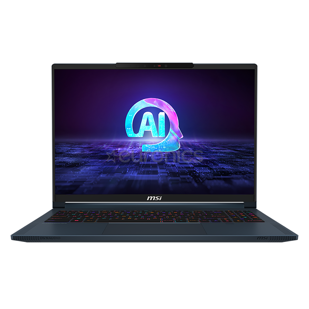 MSI Stealth 16 AI Studio A1V, 16'', QHD+, 240 Гц, Ultra 9, 32 ГБ, 2 ТБ, RTX 4070, W11P, ENG, синий - Ноутбук