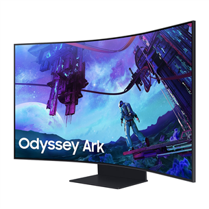 Samsung Odyssey Ark G97NC, 55'', UHD, LED VA, izliekts, melna - Monitors