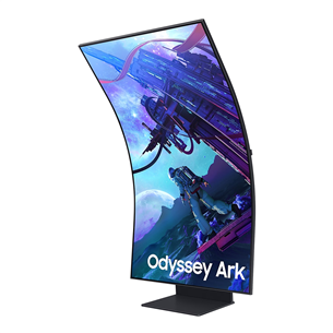 Samsung Odyssey Ark G97NC, 55'', UHD, LED VA, izliekts, melna - Monitors