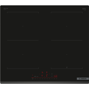 Bosch, Series 6, frameless, black - Built-in induction hob PVQ631HC1E