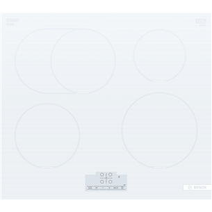 Bosch, Series 6, frameless, white - Built-in induction hob PIF612BB1E