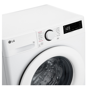 LG 9 kg, depth 47,5 cm, 1200 rpm - Front load washing machine