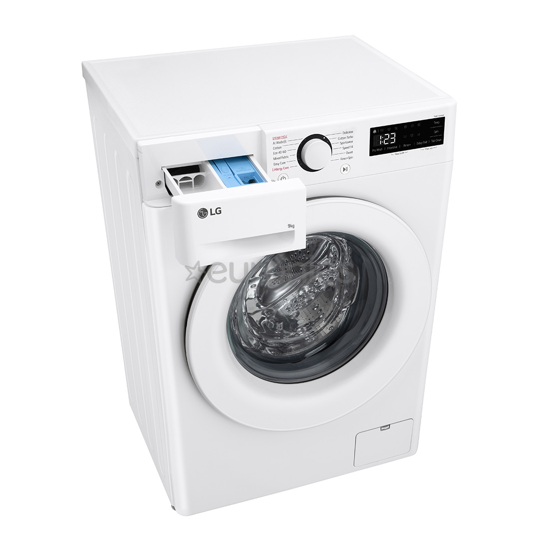 LG 9 kg, depth 47,5 cm, 1200 rpm - Front load washing machine