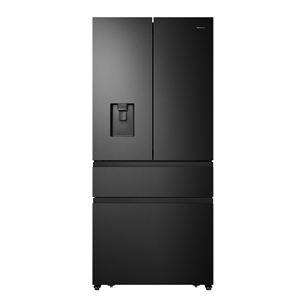 Hisense, NoFrost, 480 L, height 182 cm, black - SBS-Refrigerator