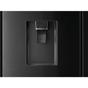 Hisense, NoFrost, 480 L, height 182 cm, black - SBS-Refrigerator