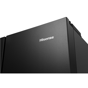 Hisense, NoFrost, 480 L, augstums 182 cm, melna - SBS ledusskapis