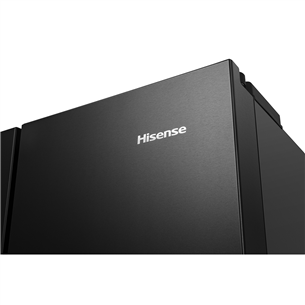 Hisense, NoFrost, 480 L, height 182 cm, black - SBS-Refrigerator