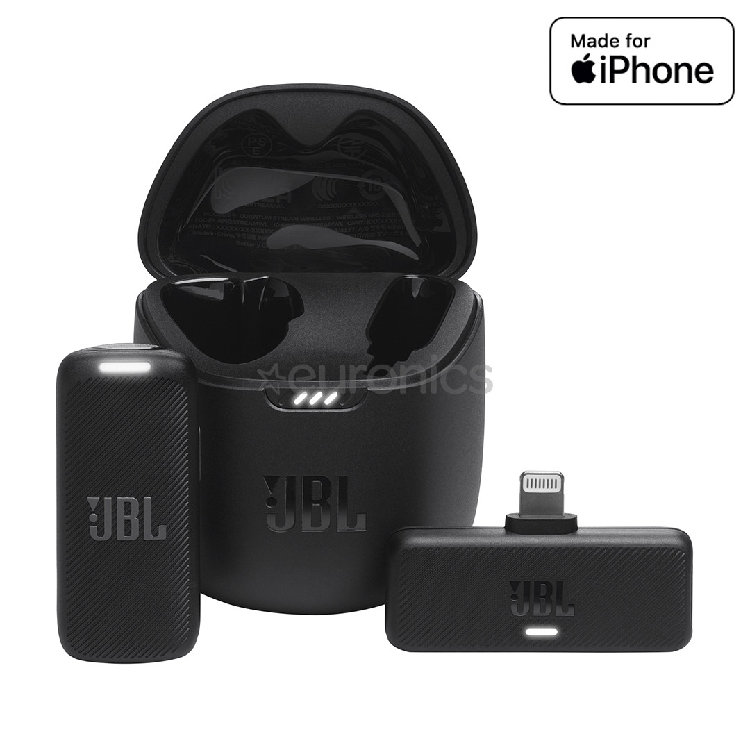 JBL Quantum Stream Wireless Lightning, melna - Bezvadu mikrofons