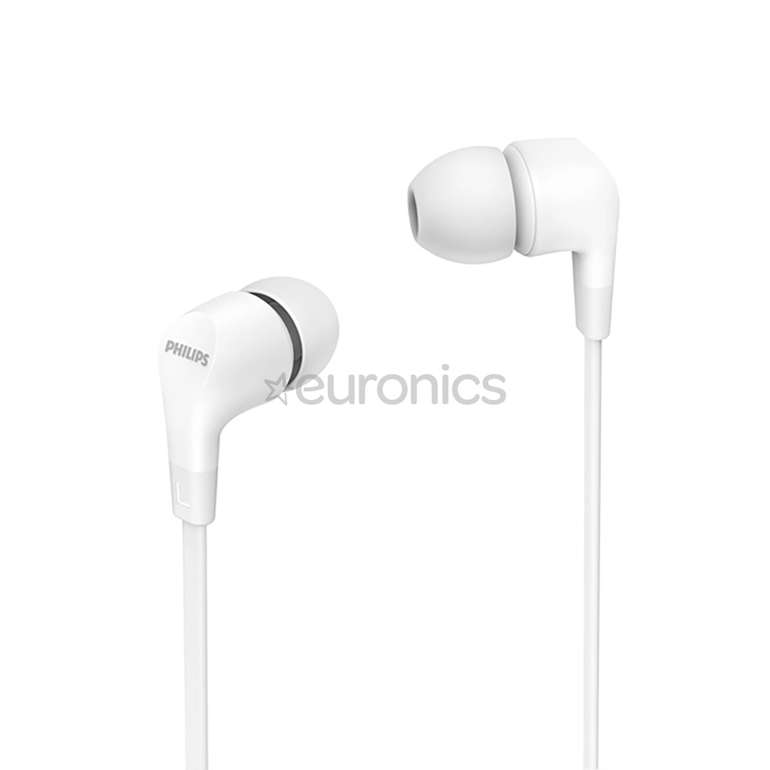 Philips TAE1105WT, 3.5 mm, balta - Austiņas
