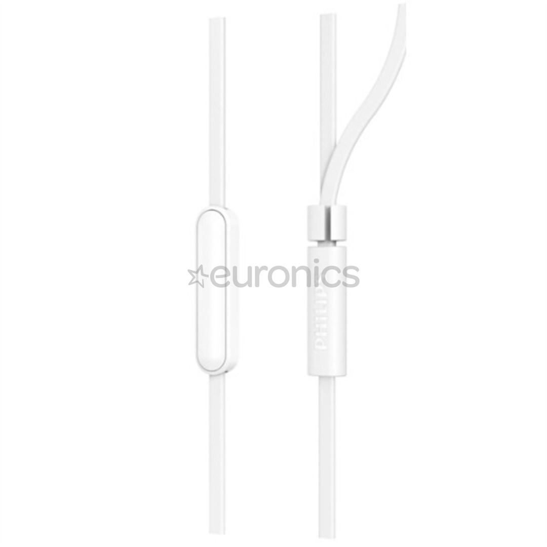 Philips TAE1105WT, 3.5 mm, balta - Austiņas