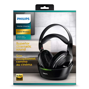 Philips SHD8850, melna - Bezvadu austiņas