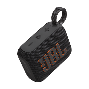 JBL GO 4, melna - Portatīvais bezvadu skaļrunis