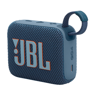 JBL GO 4, zila - Portatīvais bezvadu skaļrunis JBLGO4BLU