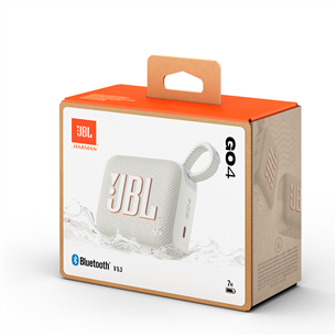 JBL GO 4, белый - Портативная беспроводная колонка