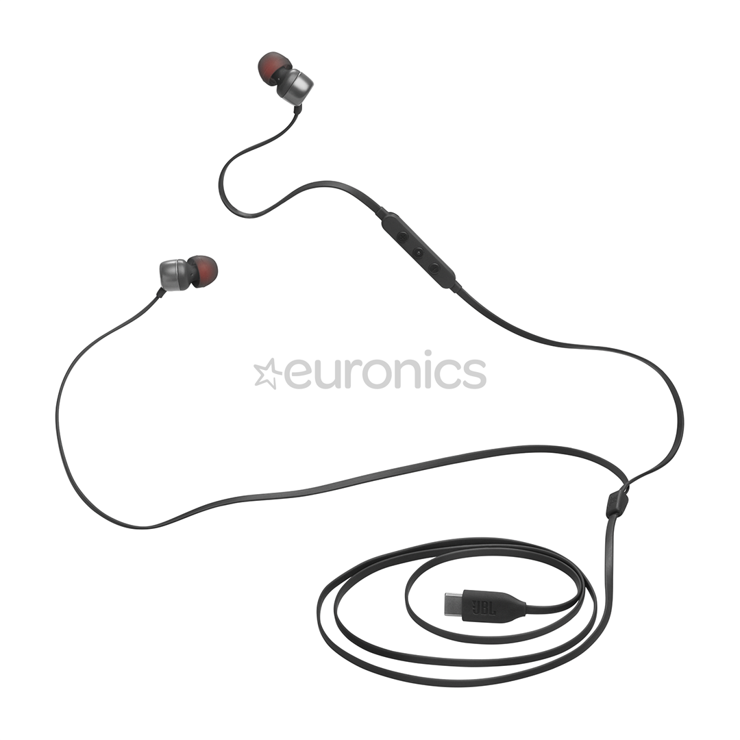 JBL Tune 310C USB-C, внутриканальные, черный - Проводные наушники