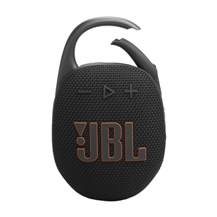 JBL Clip 5, melna - Portatīvais bezvadu skaļrunis