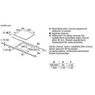 Bosch, Series 6, frameless, white - Built-in induction hob