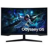 Samsung Odyssey G5 G55C, 32'', QHD, 165 Hz, LED VA, izliekts, melna - Monitors