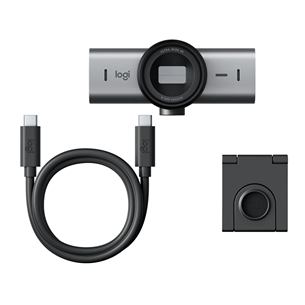 Logitech MX Brio, 4K, USB-C, melna - Vebkamera