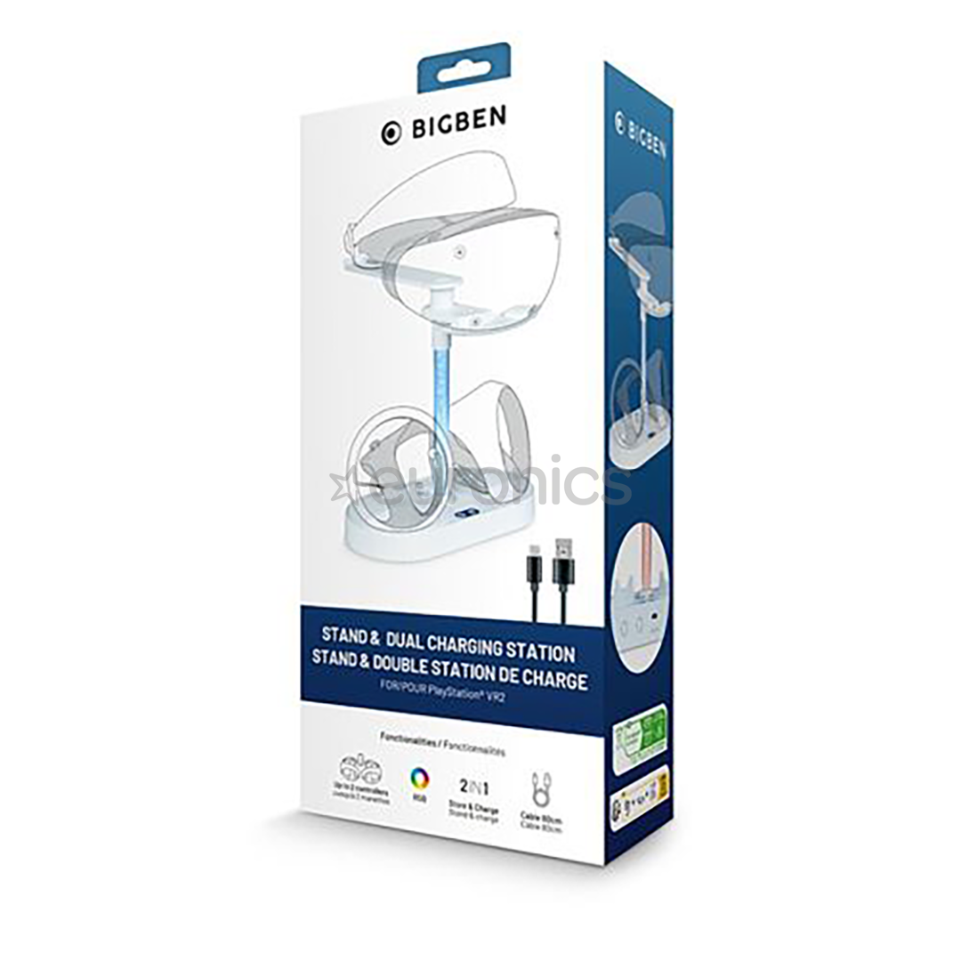 Bigben Nacon Stand & Dual Charging Station, PS VR2, balta - Lādēšanas stacija kontrolierim